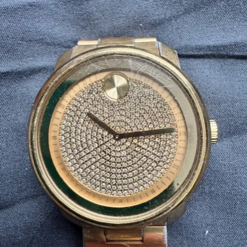 Movado Bold Yellow Gold Ion Stainless Steel Men's Watch 3600665